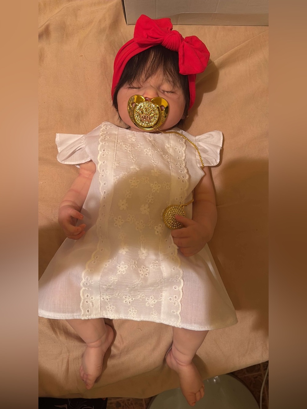 Handcrafted FULL SILICONE True Reborn Baby Doll Luxury Lifelike Newborn COA - Picture 4 of 4